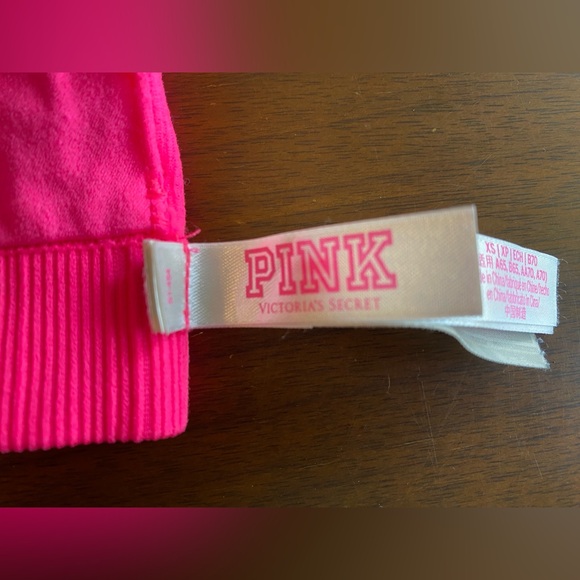 Victoria’s Secret Bright Pink Ribbed Padded  Women’s Bralette XS - Picture 5 of 8
